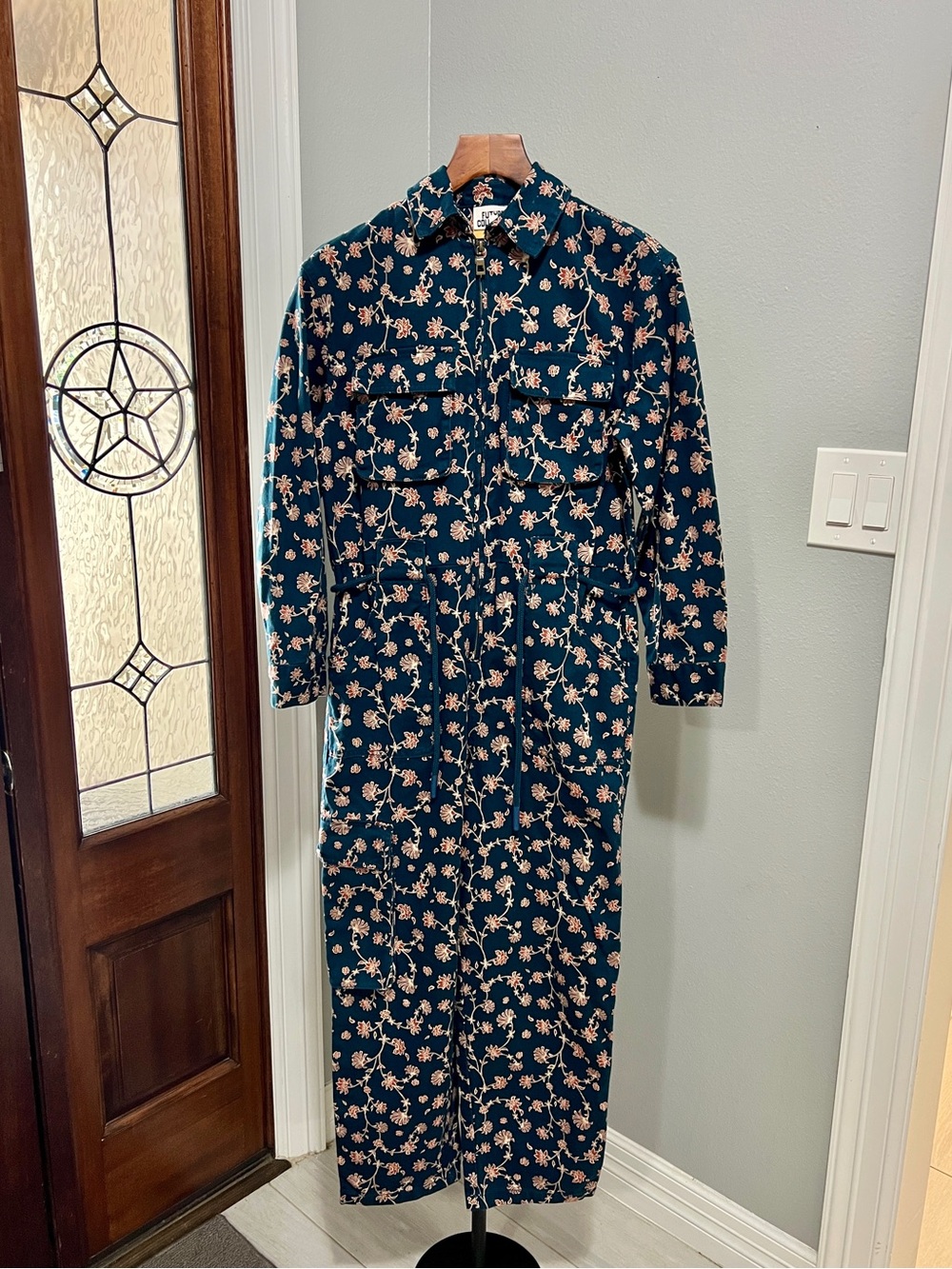 Future Collective Jenny K Lopez Floral Utility Boilersuit Jumpsuit NWT 2